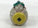 Japanese Clay Bell Dorei Vtg Tsuchi-Suzu Kitahachi Traveler Hizakurige DR576