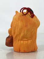 Japanese Clay Bell Dorei Vtg Tsuchi-Suzu Namahage Demon Oni Akita Orange DR585