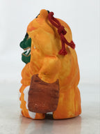 Japanese Clay Bell Dorei Vtg Tsuchi-Suzu Namahage Demon Oni Akita Orange DR592