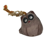 Japanese Clay Bell Dorei Vtg Tsuchi-Suzu Tanuki Raccoon Dog Brown Round DR594