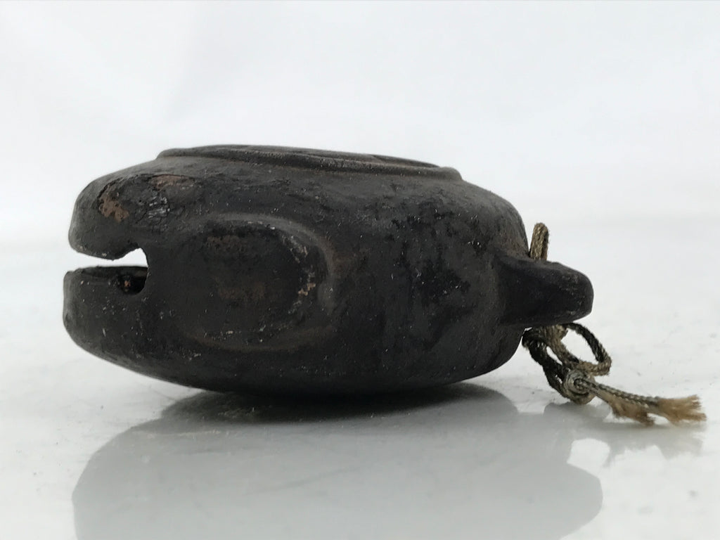 Japanese Clay Bell Dorei Vtg Tsuchi-Suzu Waniguchi Gong Togyoan Souvenir DR597
