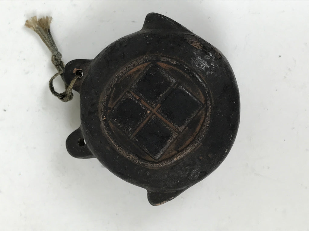 Japanese Clay Bell Dorei Vtg Tsuchi-Suzu Waniguchi Gong Togyoan Souvenir DR597