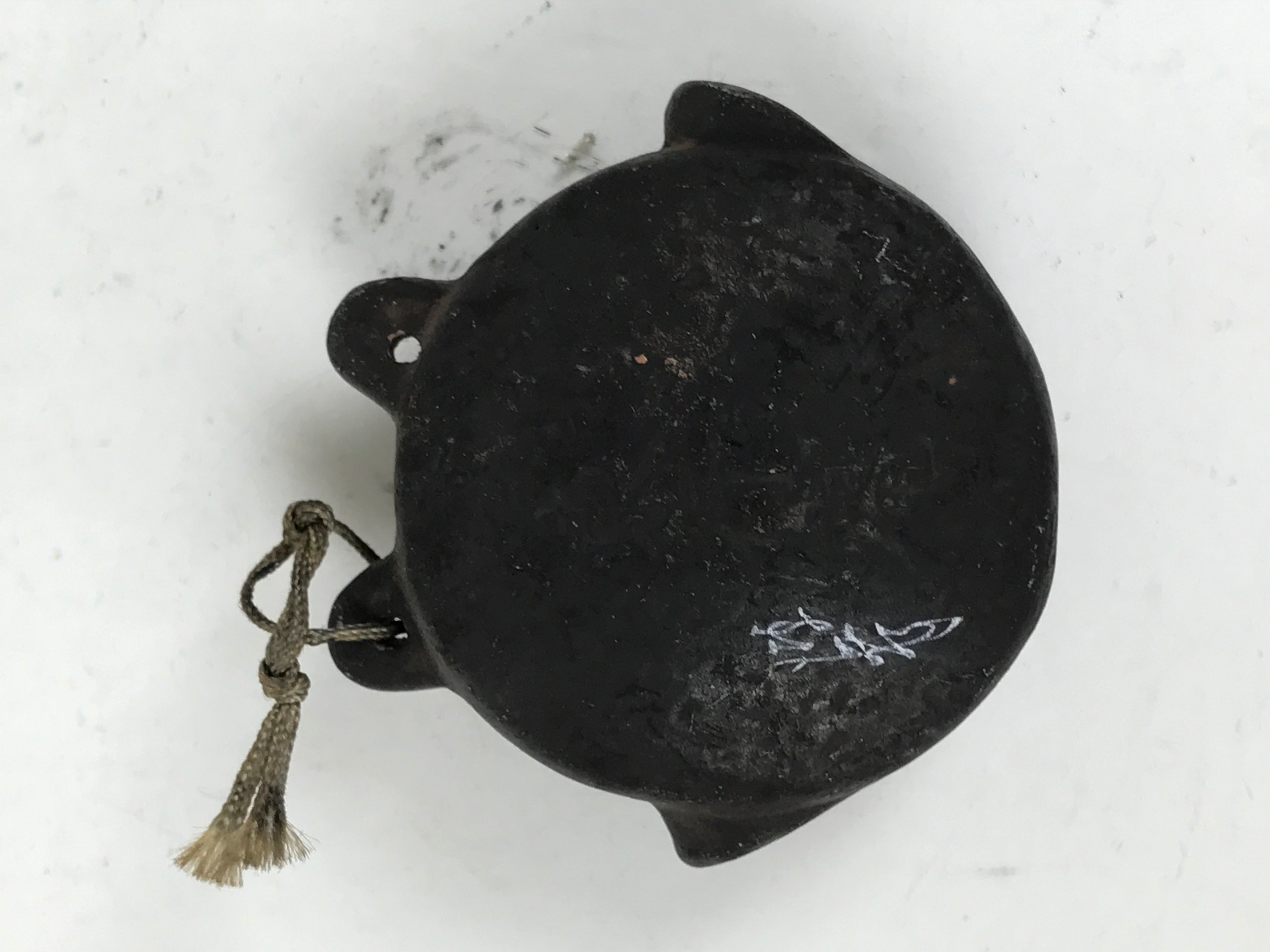 Japanese Clay Bell Dorei Vtg Tsuchi-Suzu Waniguchi Gong Togyoan Souvenir DR597