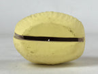 Japanese Clay Bell Dorei Vtg Tsuchi-Suzu Zodiac Animal Sheep Yellow Blue DR503