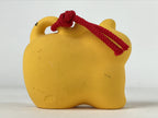 Japanese Clay Bell Dorei Vtg Tsuchi-Suzu Zodiac Animal Tiger Orange Red DR516