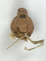 Japanese Clay Bell Dorei Vtg Tsuchi-Suzu Zodiac Horse Round Brown Cute DR589