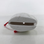 Japanese Clay Bell Dorei Vtg Tsuchi-Suzu Zodiac Tora Tiger Cute White Gold DR540