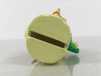 Japanese Clay Bell Dorei Yamadera Temple Vtg Tsuchi-Suzu Tanuki Yellow DR677