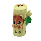 Japanese Clay Bell Dorei Yamadera Temple Vtg Tsuchi-Suzu Tanuki Yellow DR677