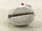 Japanese Clay Bell Zodiac Horse Dorei Vtg Tsuchi-Suzu Animal Uma White Red DR600