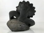 Japanese Clay Chrysanthemum Kawara Roof Tile Statue Vtg Ridge-End Flower ST59