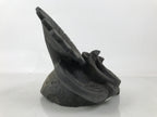 Japanese Clay Chrysanthemum Kawara Roof Tile Statue Vtg Ridge-End Flower ST59