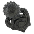 Japanese Clay Chrysanthemum Kawara Roof Tile Statue Vtg Ridge-End Flower ST59