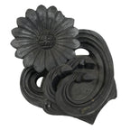 Japanese Clay Chrysanthemum Kawara Roof Tile Statue Vtg Ridge-End Flower ST59