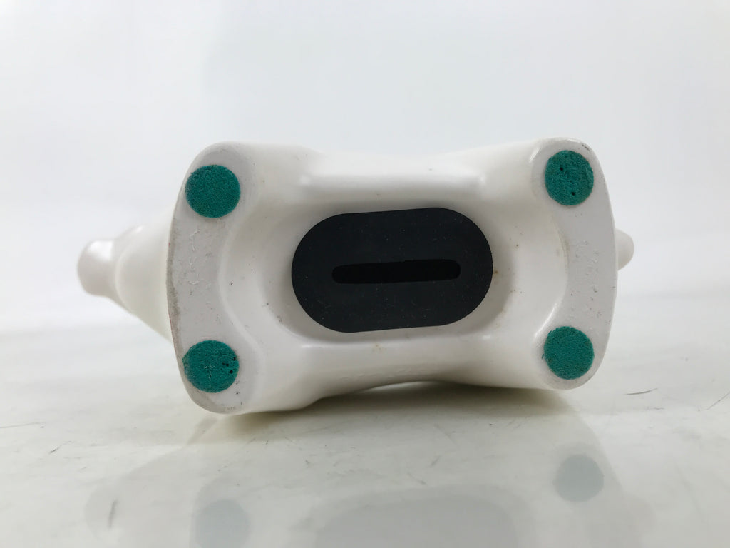 Japanese Clay Cow Figurine Vtg Zodiac Ushi Okimono Statue Decoration White ST74