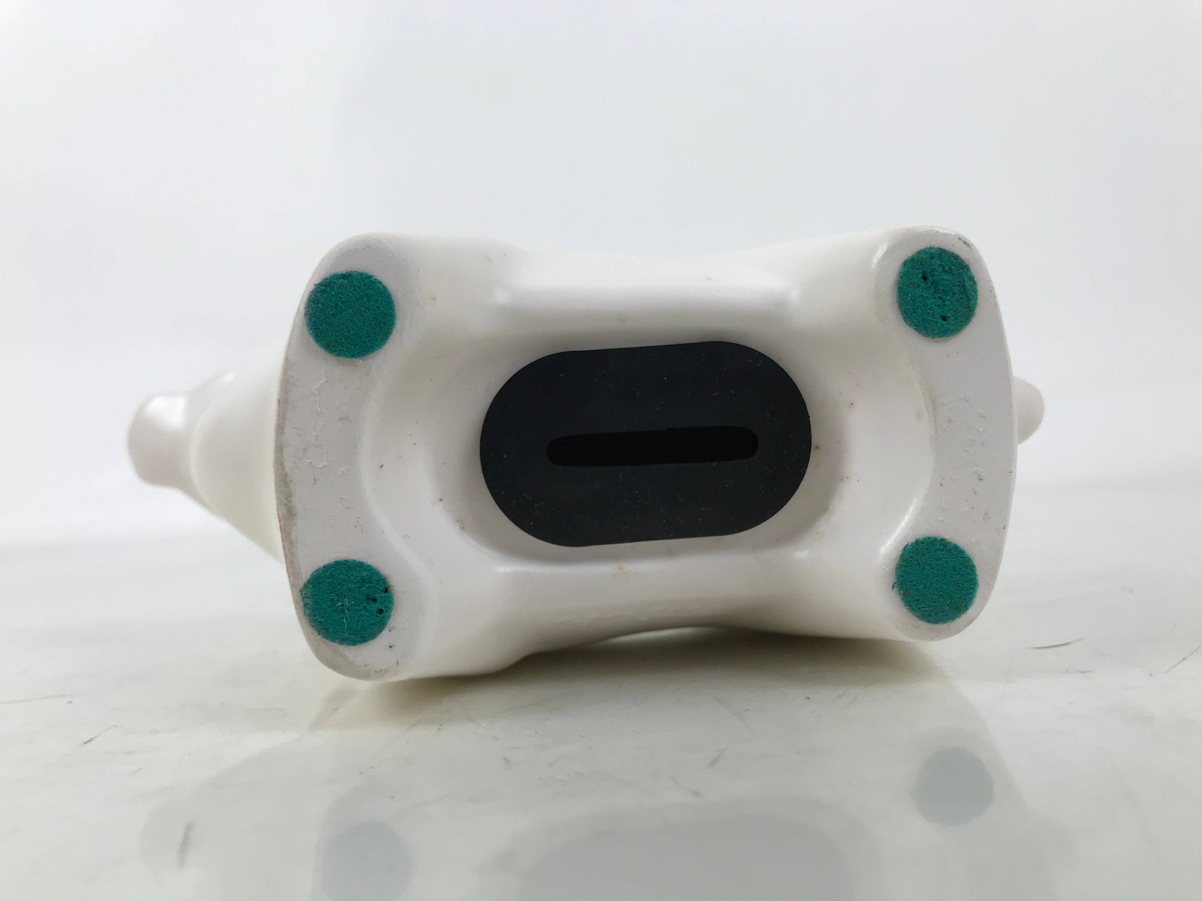 Japanese Clay Cow Figurine Vtg Zodiac Ushi Okimono Statue Decoration White ST74