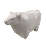 Japanese Clay Cow Figurine Vtg Zodiac Ushi Okimono Statue Decoration White ST74