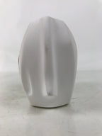 Japanese Clay Cow Figurine Vtg Zodiac Ushi Okimono Statue Decoration White ST76