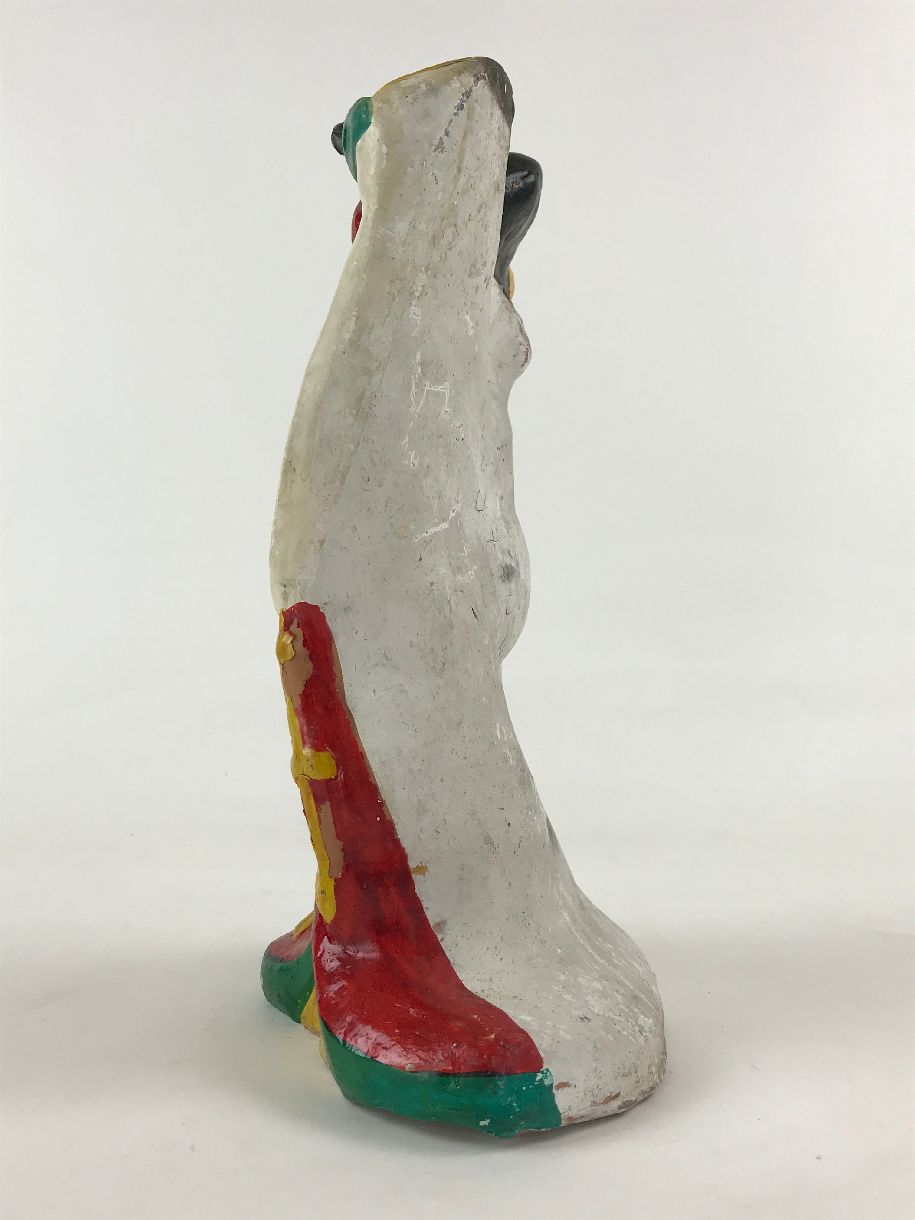 Japanese Clay Doll Tsuchi-Ningyo Vtg Traditional Handicraft Statue Geisha BD894