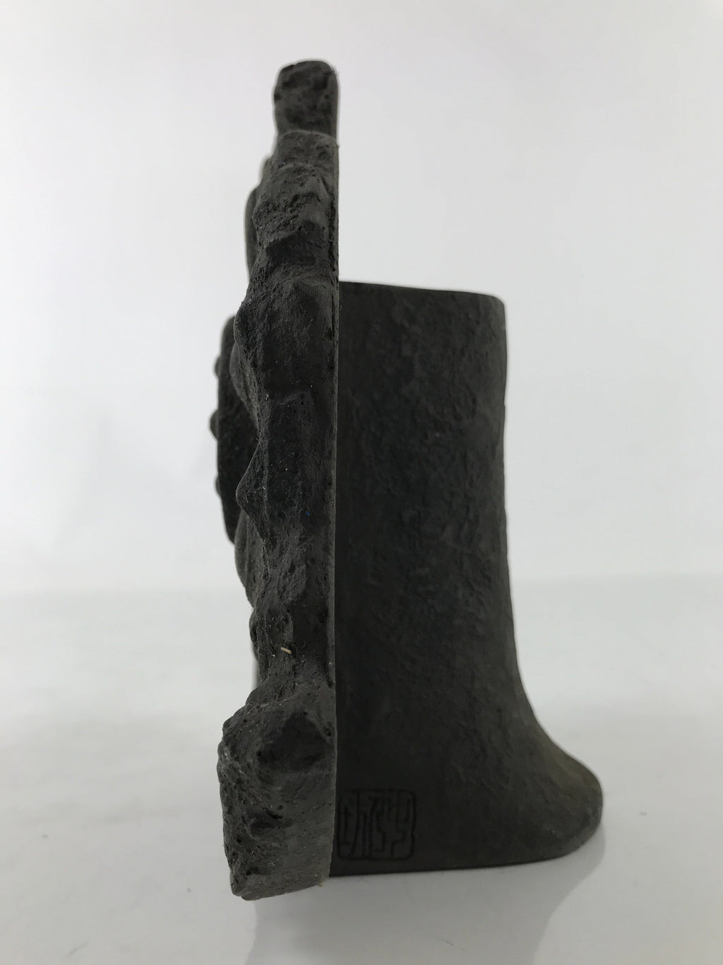 Japanese Clay Flower Vase Vtg Kabin Asuka Yamadadera Lotus Tile Replica FK162
