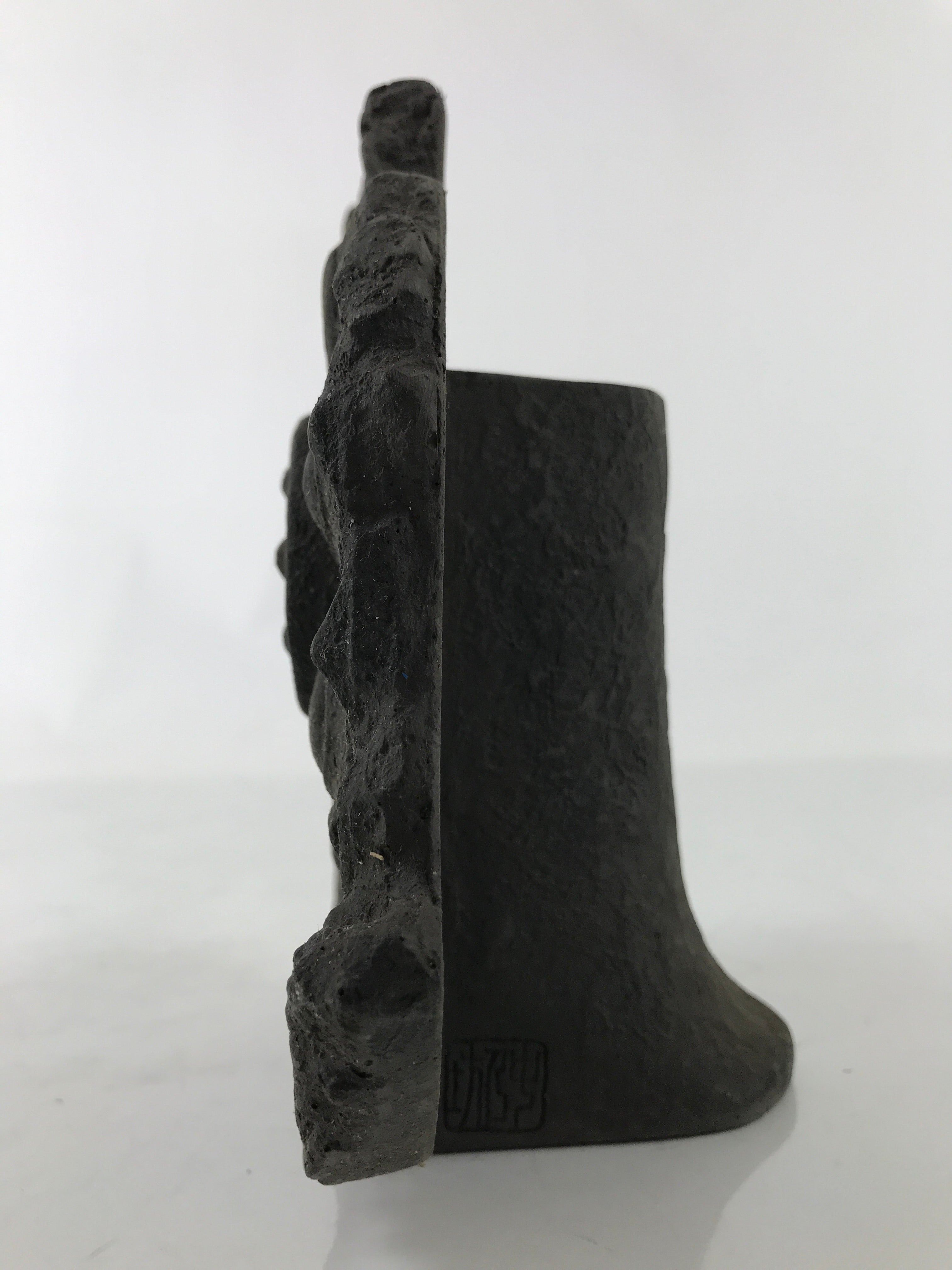 Japanese Clay Flower Vase Vtg Kabin Asuka Yamadadera Lotus Tile Replica FK162