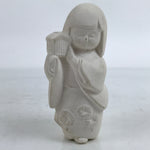 Japanese Clay Kimono Girl Figurine Vtg Small Decoration White Unglazed BD995