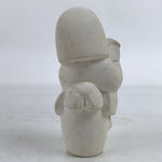 Japanese Clay Kimono Girl Figurine Vtg Small Decoration White Unglazed BD995