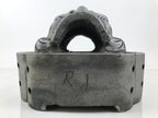 Japanese Clay Oni Demon Kawara Roof Tile Statue Ridge-End Onigawara Ogre ST56