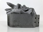 Japanese Clay Oni Demon Kawara Roof Tile Statue Ridge-End Onigawara Ogre ST57