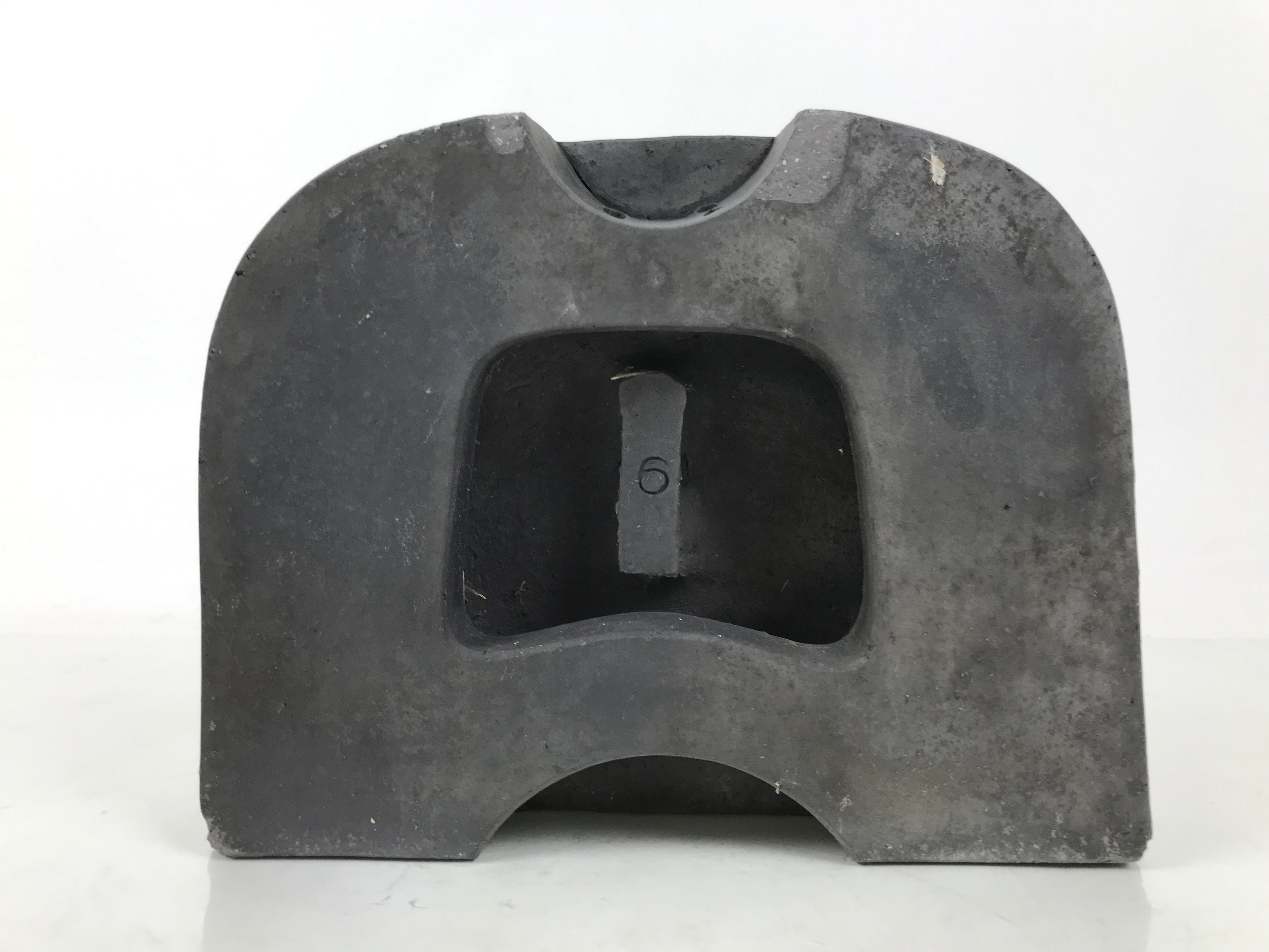 Japanese Clay Oni Demon Kawara Roof Tile Statue Ridge-End Onigawara Ogre ST58