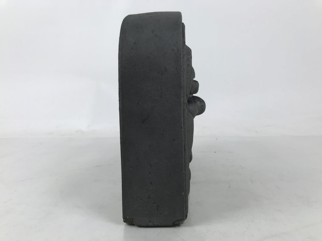 Japanese Clay Oni Demon Kawara Roof Tile Statue Ridge-End Onigawara Ogre ST58