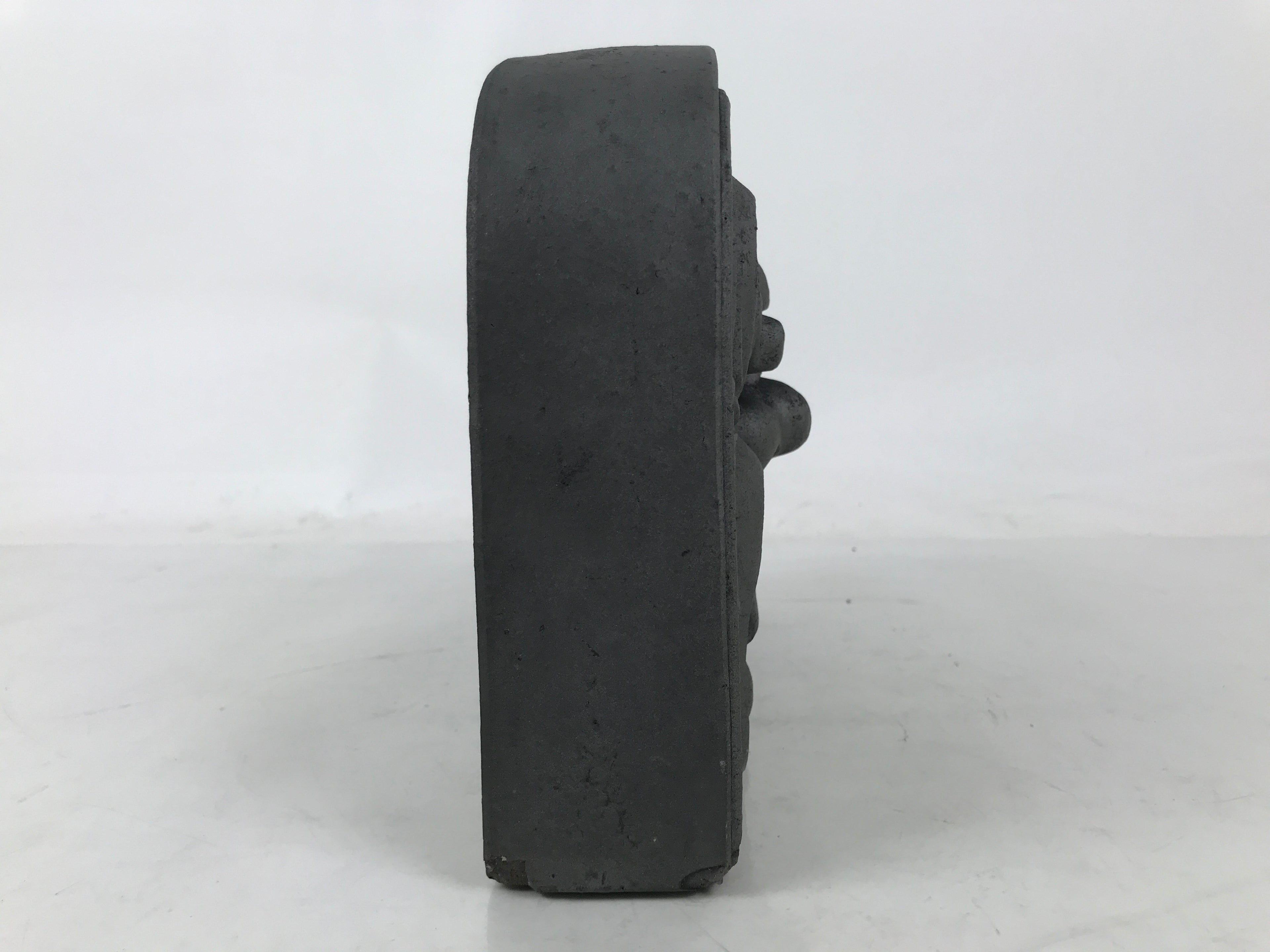 Japanese Clay Oni Demon Kawara Roof Tile Statue Ridge-End Onigawara Ogre ST58