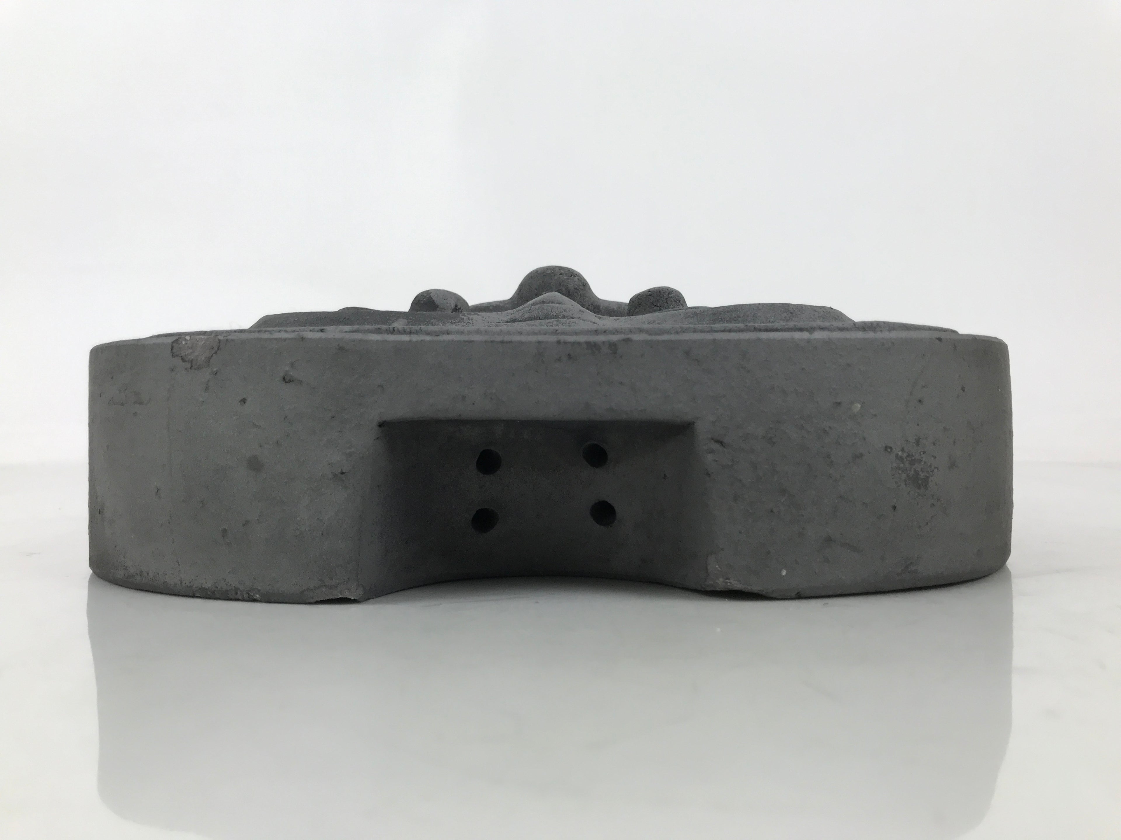 Japanese Clay Oni Demon Kawara Roof Tile Statue Ridge-End Onigawara Ogre ST58