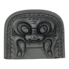 Japanese Clay Oni Demon Kawara Roof Tile Statue Ridge-End Onigawara Ogre ST58