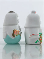 Japanese Clay Princess Prince Hina Doll Figurines Vtg Shirato Girl's Day ID580