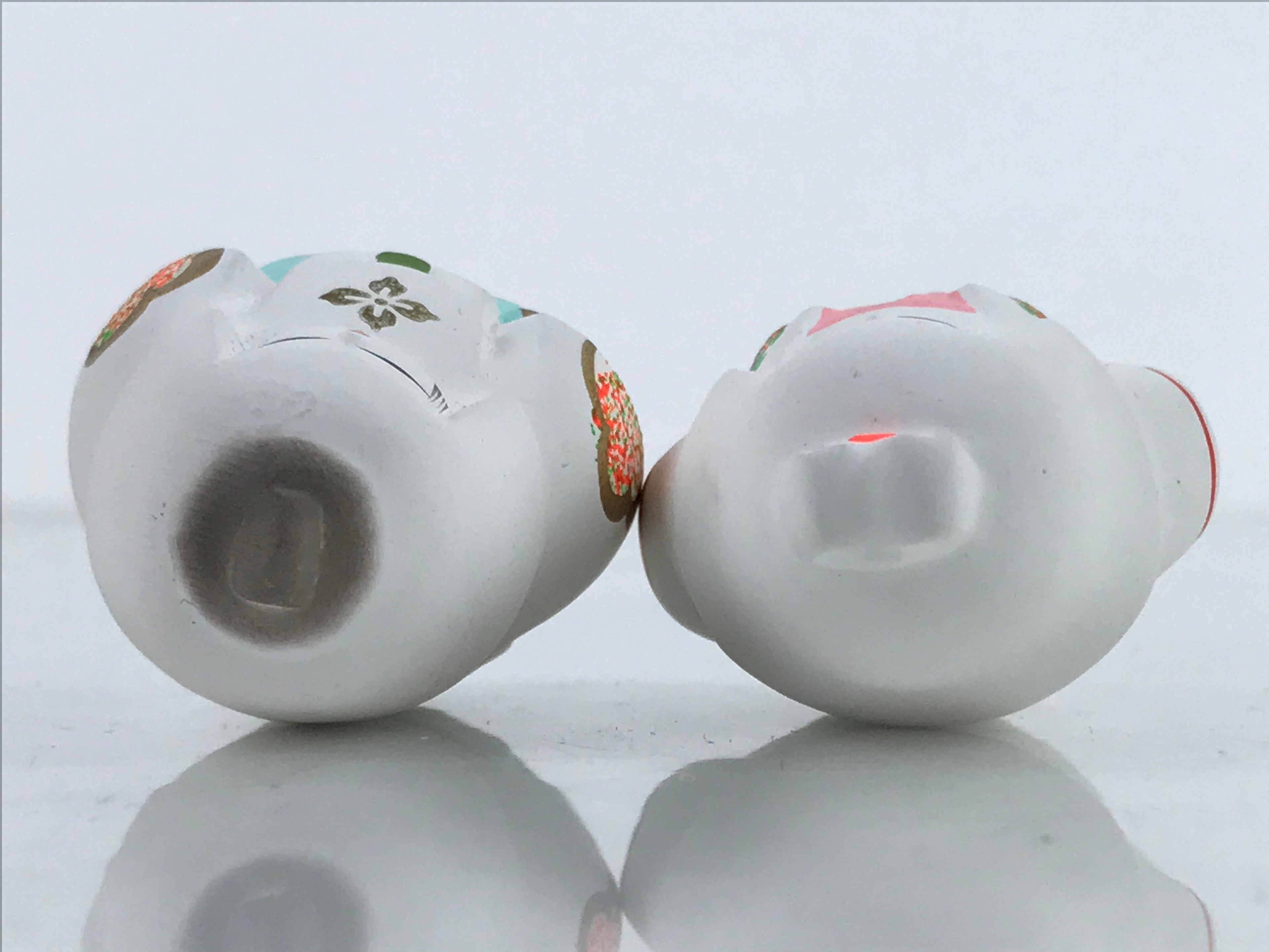 Japanese Clay Princess Prince Hina Doll Figurines Vtg Shirato Girl's Day ID580