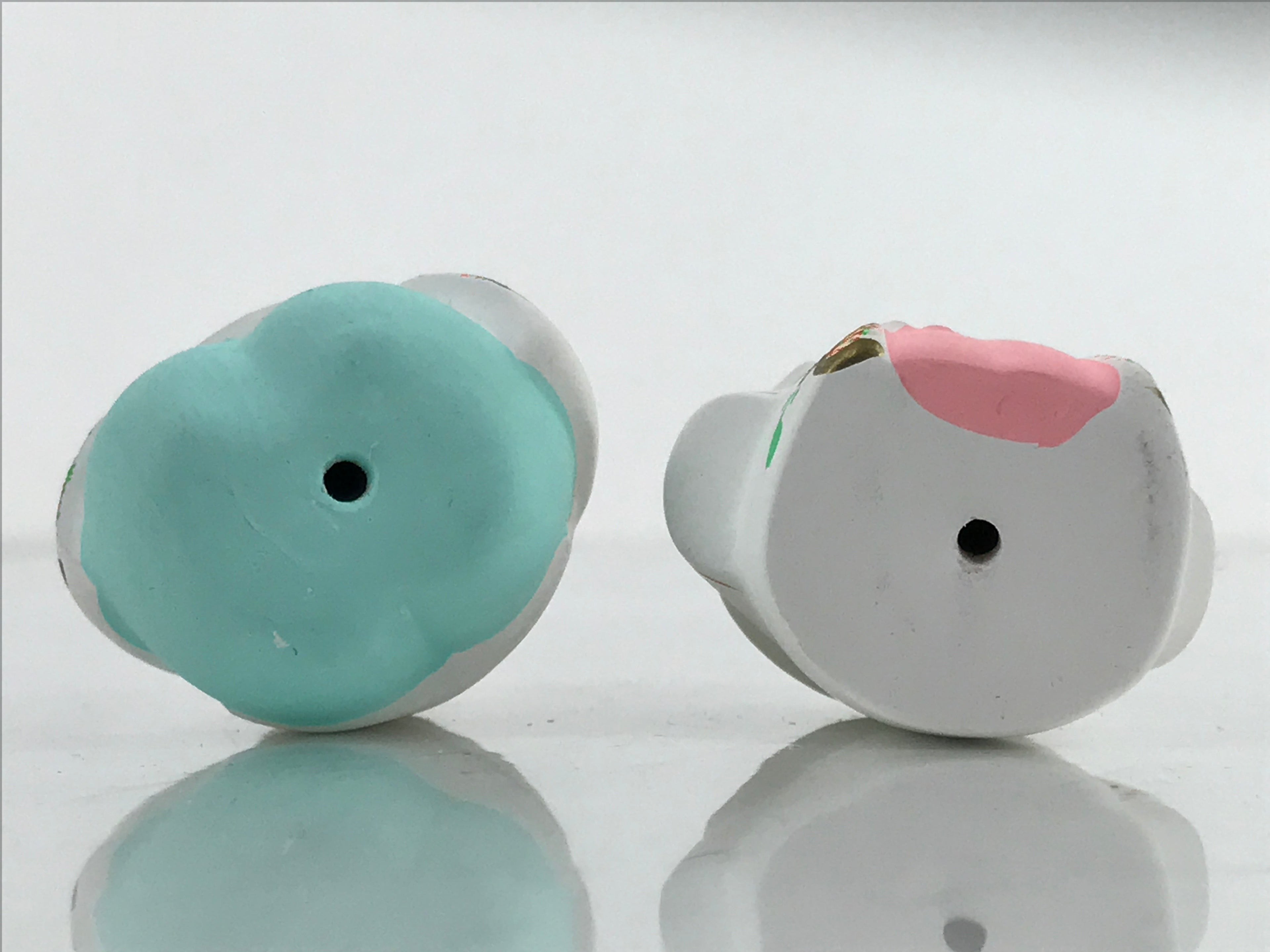 Japanese Clay Princess Prince Hina Doll Figurines Vtg Shirato Girl's Day ID580
