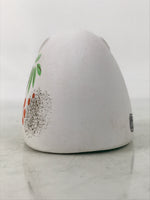 Japanese Clay Rabbit Figurine Vtg Zodiac Usagi Okimono Statue Decor White ST79