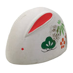 Japanese Clay Rabbit Figurine Vtg Zodiac Usagi Okimono Statue Decor White ST79