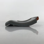 Japanese Clay Roof Tile Small Plate Mamezara Vtg Glazed Kinki Brand Gray PY849