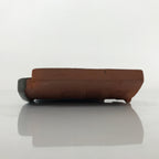 Japanese Clay Roof Tile Small Plate Mamezara Vtg Glazed Kinki Brand Gray PY849