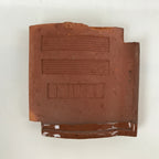 Japanese Clay Roof Tile Small Plate Mamezara Vtg Glazed Kinki Terracotta PY838