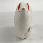 Japanese Clay Zodiac Figurine Mouse Vtg Yakushigama Decoration White BD998