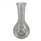 Japanese Clear Glass Vase Kabin Vtg Ikebana Flower Arrangement Unique Shape FK98