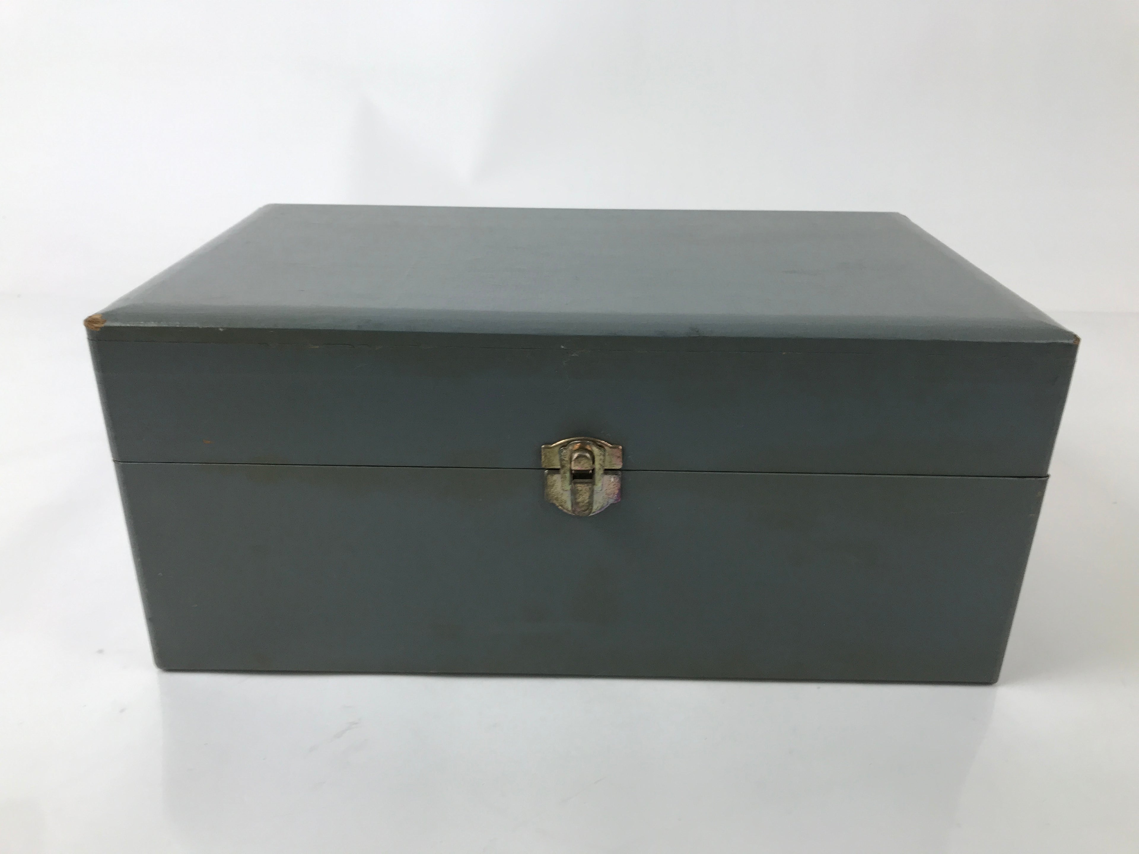 Japanese Cloisonne Ware Enamel Vase Vtg Green Shippoyaki Ikebana W/ Box PX771