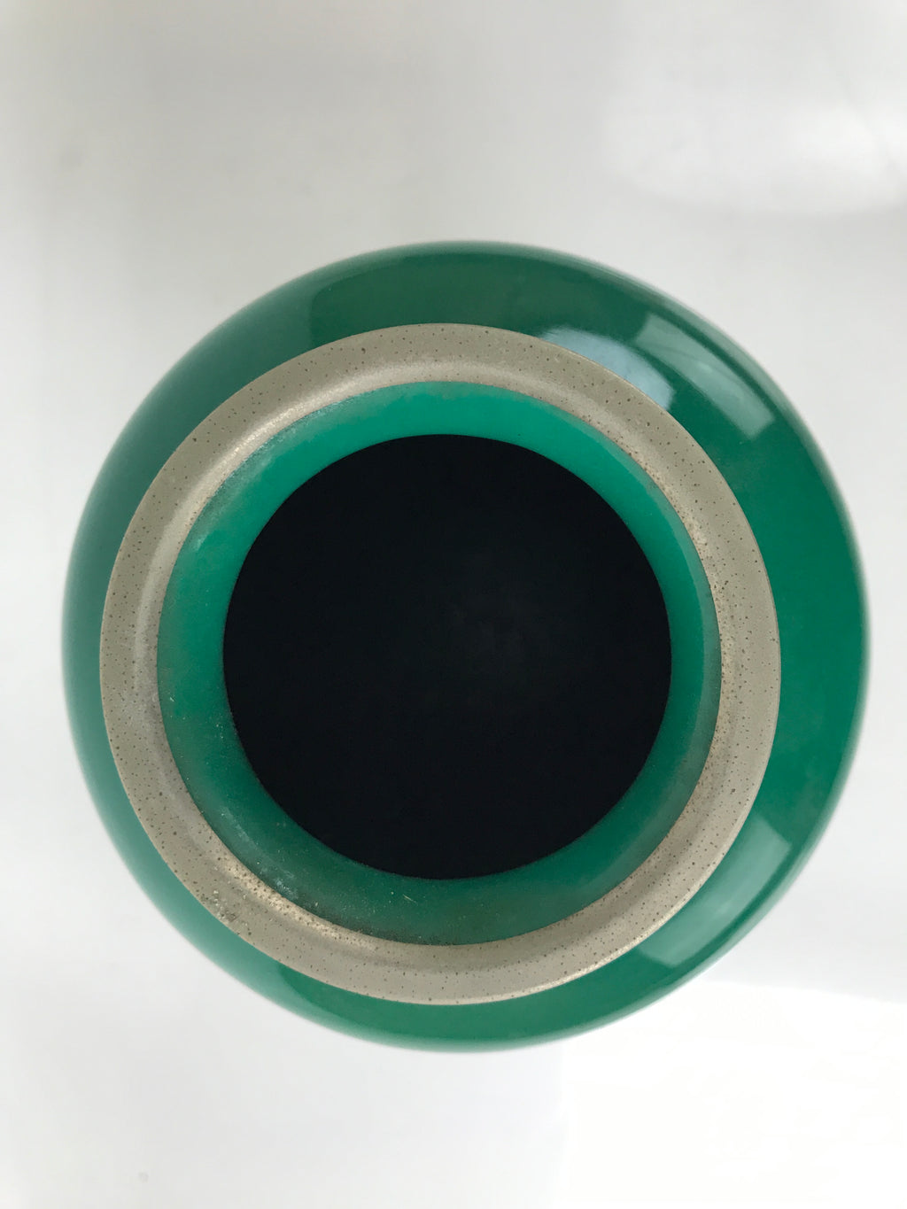 Japanese Cloisonne Ware Enamel Vase Vtg Green Shippoyaki Ikebana W/ Box PX771