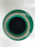 Japanese Cloisonne Ware Enamel Vase Vtg Green Shippoyaki Ikebana W/ Box PX771