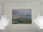 Japanese Coastal Evening Seascape Pastel Drawing Original Art Unsigned FL339