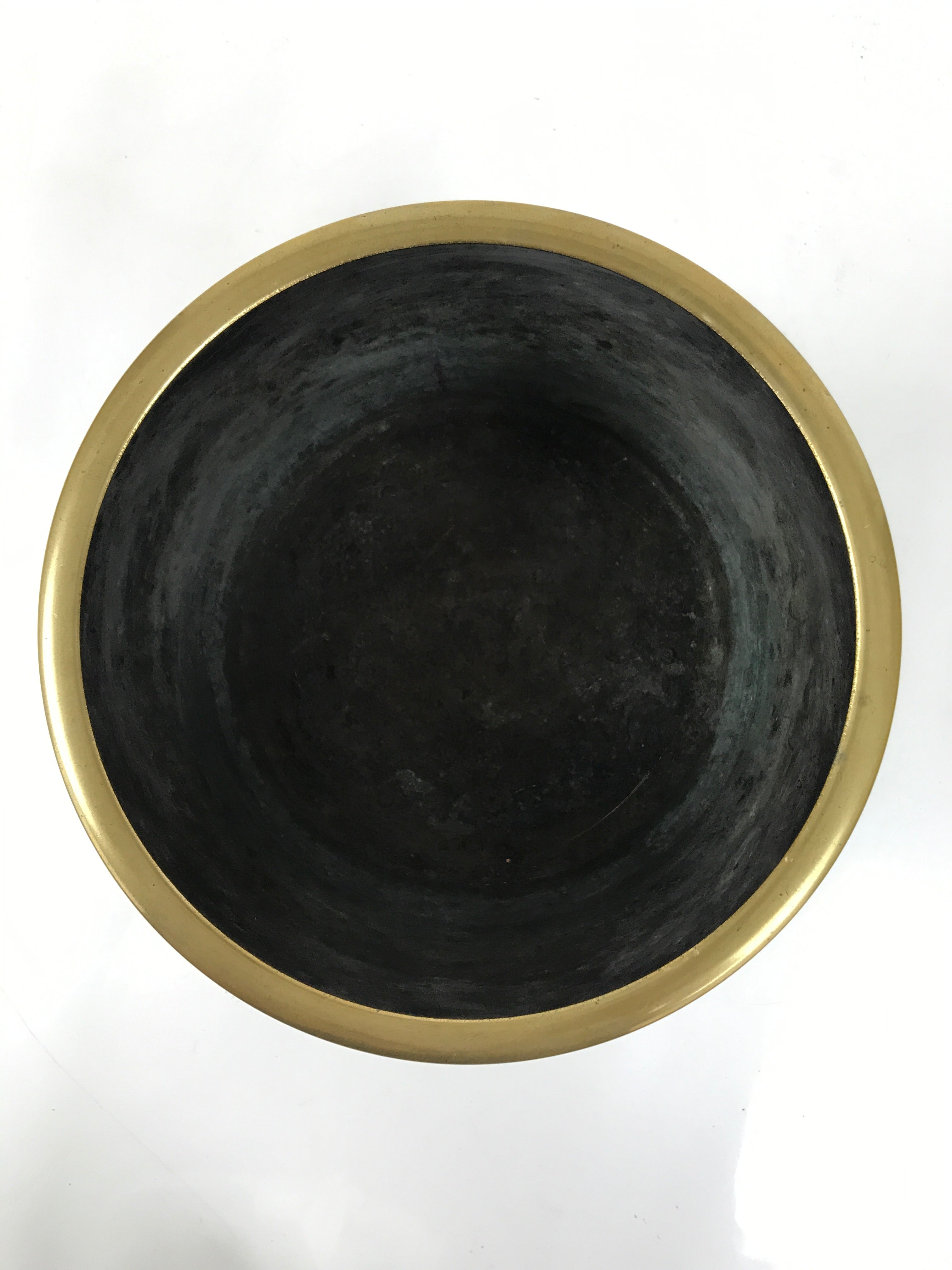 Japanese Copper Brazier Fire Pit 2pc Set Vtg Hibachi Sentoku Wooden Box PX794