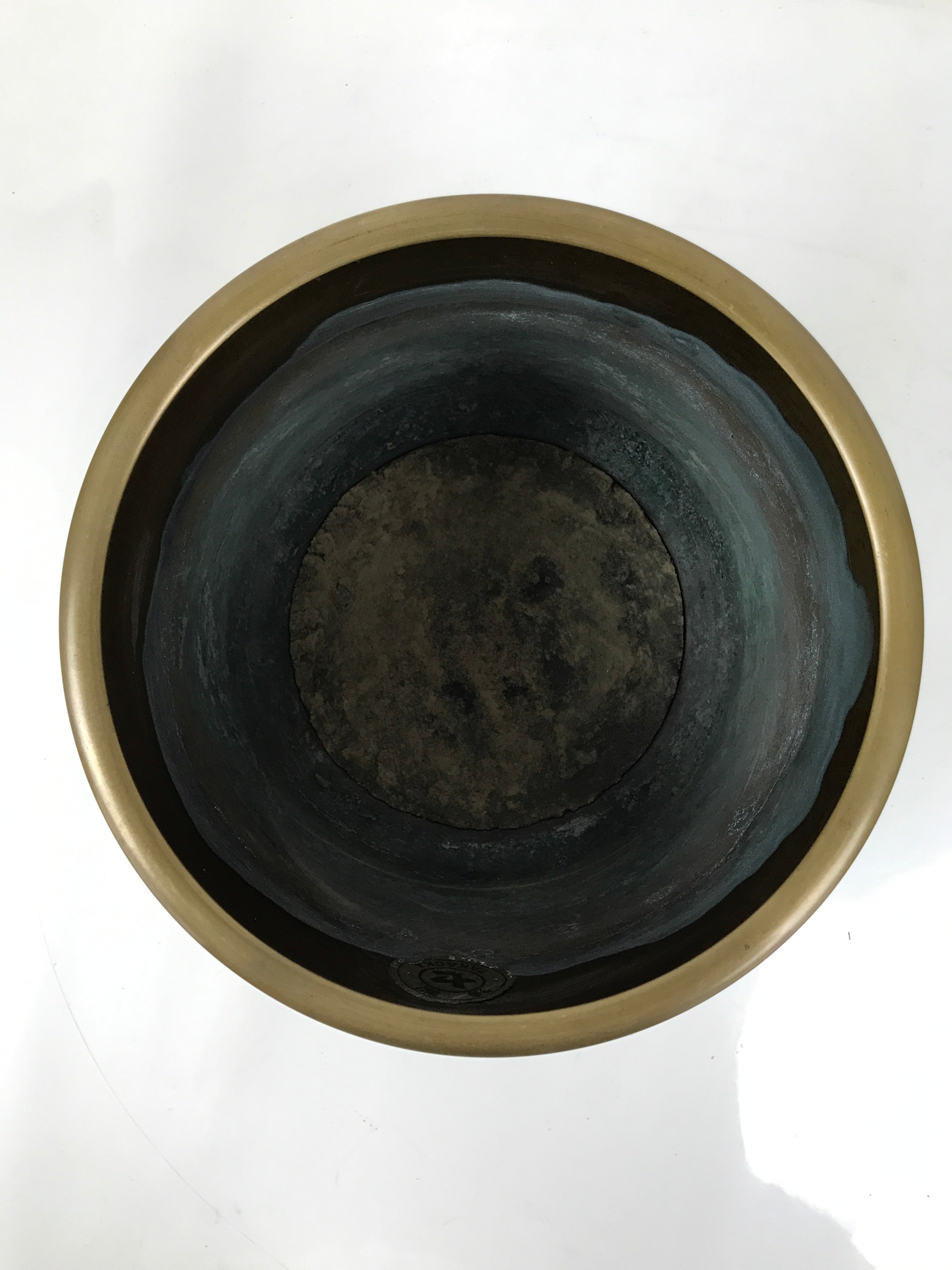 Japanese Copper Brazier Fire Pit 2pc Set Vtg Hibachi Wood Box Brown PX795